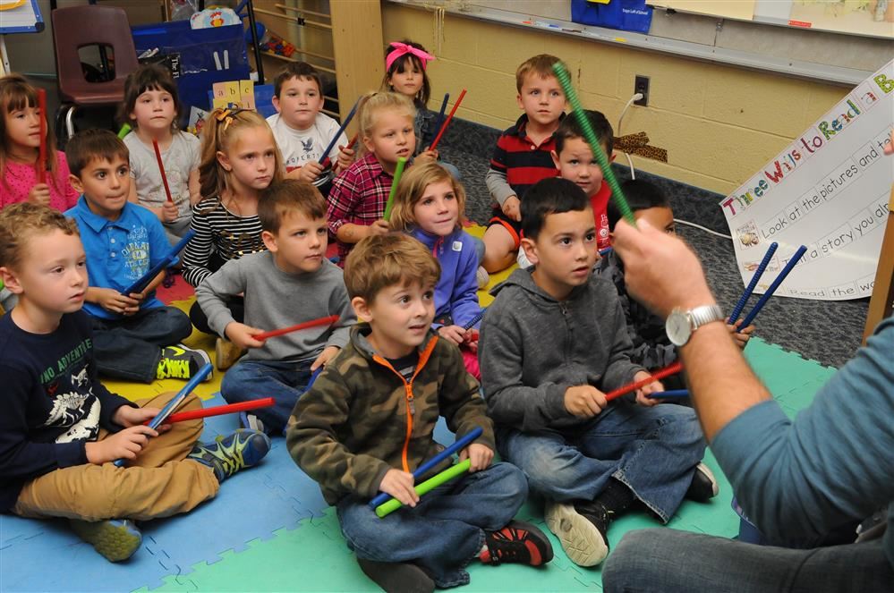 kids playing music